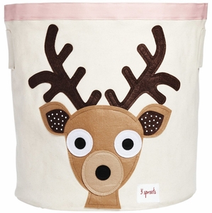 3 Sprouts Storage Bin - Deer Brown