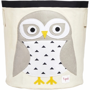 3 Sprouts Storage Bin - Snowy Owl