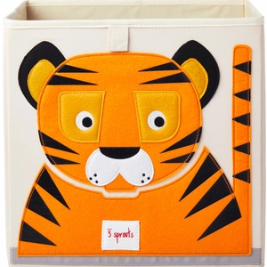 3 Sprouts Storage Box - Tiger