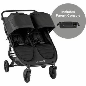 Baby Jogger City Mini GT2 Side by Side Double Stroller + Parent Console Bundle - Jet