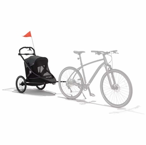 Baby Jogger City Prix Jogger + Bike Trailer + Weather Shield Bundle - Ambition Black