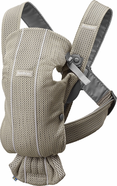 BabyBjörn Baby Carrier Mini 3D Mesh, Beige Gray