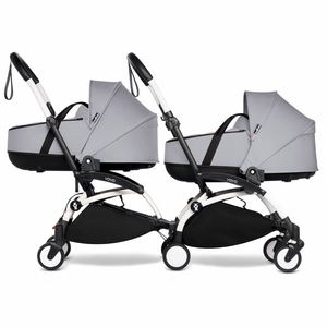 Babyzen YOYO Connect Double Stroller Bassinet / Bassinet Bundle - White / Stone