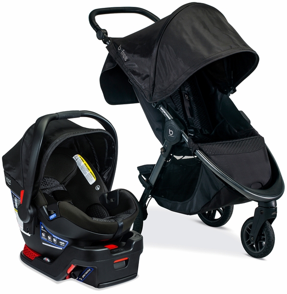 Britax B-Free & B-Safe Gen2 FlexFit Travel System - Midnight