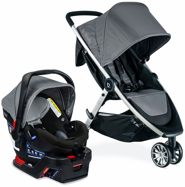 Britax B-Lively & B-Safe Gen2 FlexFit Travel System - Fog (SafeWash)