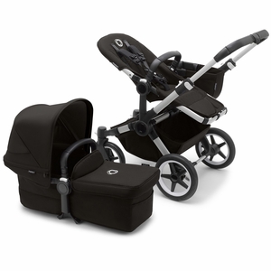 Bugaboo Donkey 5 Mono Complete Single-to-Double Stroller - Aluminum / Midnight Black / Midnight Black