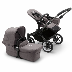 Bugaboo Donkey 5 Mono Complete Single-to-Double Stroller Bundle - Graphite / Grey Melange / Grey Melange