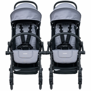 Bumprider Connect 3 Double Stroller Bundle - Black / Grey