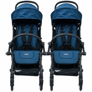 Bumprider Connect 3 Double Stroller Bundle - Black / Navy