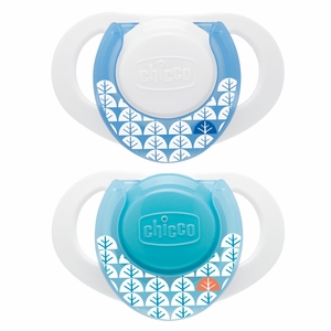 Chicco Hard Shield Orthodontic Pacifiers - Blue - 0M+