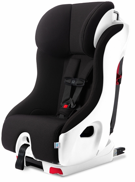 Clek Foonf Narrow Convertible Car Seat with Anti-Rebound Bar - Railroad / White (Albee Exclusive)