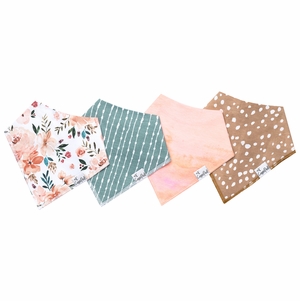 Copper Pearl Baby Bandana Bibs, 4 Pack - Autumn