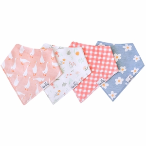 Copper Pearl Baby Bandana Bibs, 4 Pack - Goosie