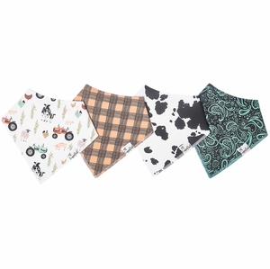 Copper Pearl Baby Bandana Bibs, 4 Pack - Jo