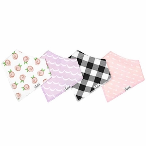 Copper Pearl Baby Bandana Bibs, 4 Pack - Rosie