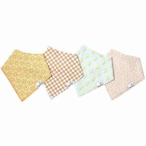 Copper Pearl Baby Bandana Bibs, 4 Pack - Vance