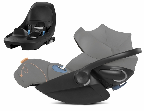 Cybex Cloud G Basic Comfort Extend Reclining Infant Car Seat with Anti-Rebound Bar - Lava Grey