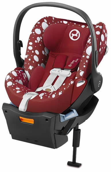 Cybex Cloud Q SensorSafe Reclining Infant Car Seat - Petticoat Red by Jeremy Scott