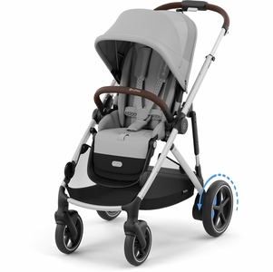 Cybex eGazelle S Electronic Assist Stroller - Silver Frame / Stone Grey