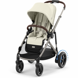 Cybex eGazelle S Electronic Assist Stroller - Taupe Frame / Seashell Beige