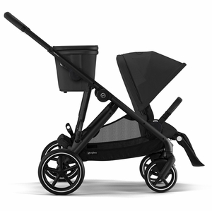 Cybex Gazelle S 2 Single-to-Double Stroller - Black Frame / Moon Black