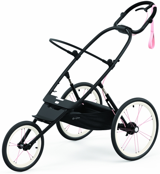 Cybex OPEN BOX AVI Jogging Stroller Frame - Black with Pink Details