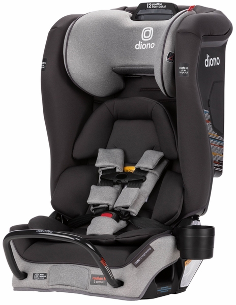 Diono Radian 3 RXT Safe+ Narrow All-in-One Convertible Car Seat - Gray Slate