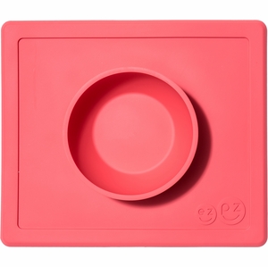 EZPZ Happy Mat Placemat & Bowl - Coral