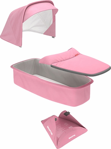 Greentom Carrycot Fabric & Mattress Set - Pink