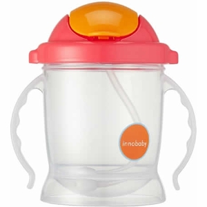 Innobaby Sippin' Smart EZ Flow Straw Sippy - Pink