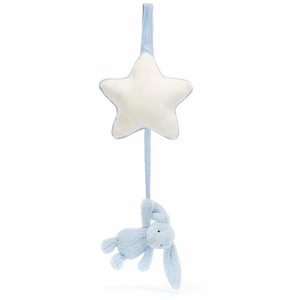 Jellycat Bashful Blue Bunny Musical Pull