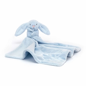 Jellycat Bashful Blue Bunny Soother, 13"