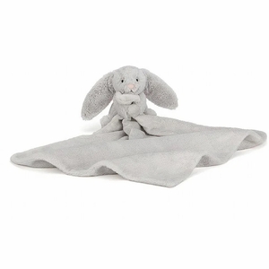 Jellycat Bashful Grey Bunny Soother, 13"