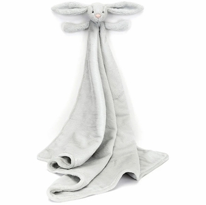 Jellycat Bashful Silver Bunny Blankie, 28"