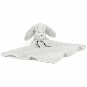 Jellycat Bashful Silver Bunny Soother, 13"