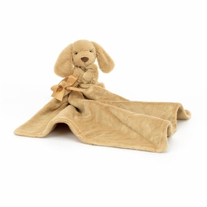 Jellycat Bashful Toffee Puppy Soother, 13"