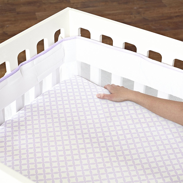 Just Born Fresh Air Crib Liner - Lilac