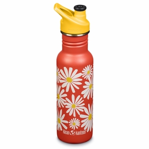 Klean Kanteen Classic Stainless Steel Bottle, 18 oz - Daisy