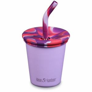 Klean Kanteen Kid Cup with Straw Lid, 10oz - Crocus Petal