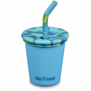 Klean Kanteen Kid Cup with Straw Lid, 10oz - Hawaiian Ocean