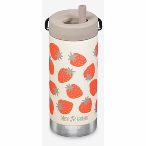 Klean Kanteen TKWide Insulated Bottle with Twist Cap, 12 oz - Strawberries