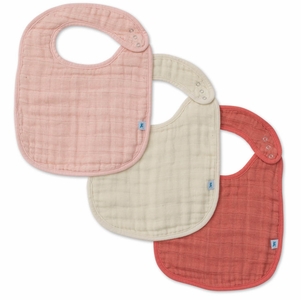 Little Unicorn Cotton Muslin Classic Bib 3 Pack - Rose Petal