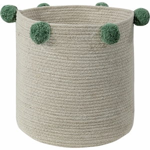 Lorena Canals Bubbly Basket - Natural/Green