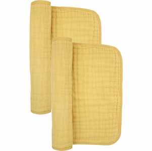 Lou Lou & Company Cloud Muslin Burp Cloth, 2 Pack - Honey