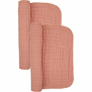 Lou Lou & Company Cloud Muslin Burp Cloth, 2 Pack - Rose