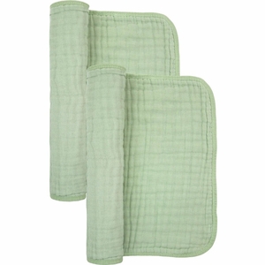 Lou Lou & Company Cloud Muslin Burp Cloth, 2 Pack - Sage