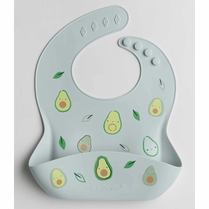 Loulou Lollipop Silicone Bib - Avocado