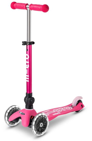 Micro Kickboard Micro Mini Foldable LED Scooter (2-5 Years) - Pink