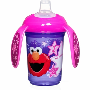 Munchkin Sesame Street Trainer Cup, 7 oz - Purple/Pink