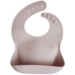 Mushie Silicone Baby Bib - Daisy